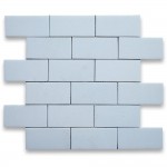 2x4 Thassos White Honed Marble Mosaic 